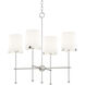 Huntington 4 Light 26 inch Satin Nickel Chandelier Ceiling Light