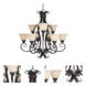Manor 9 Light 33 inch Oil Rubbed Bronze Multi-Tier Chandelier Ceiling Light