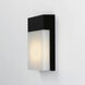Eyebrow LED 7.75 inch Black Outdoor Wall Mount