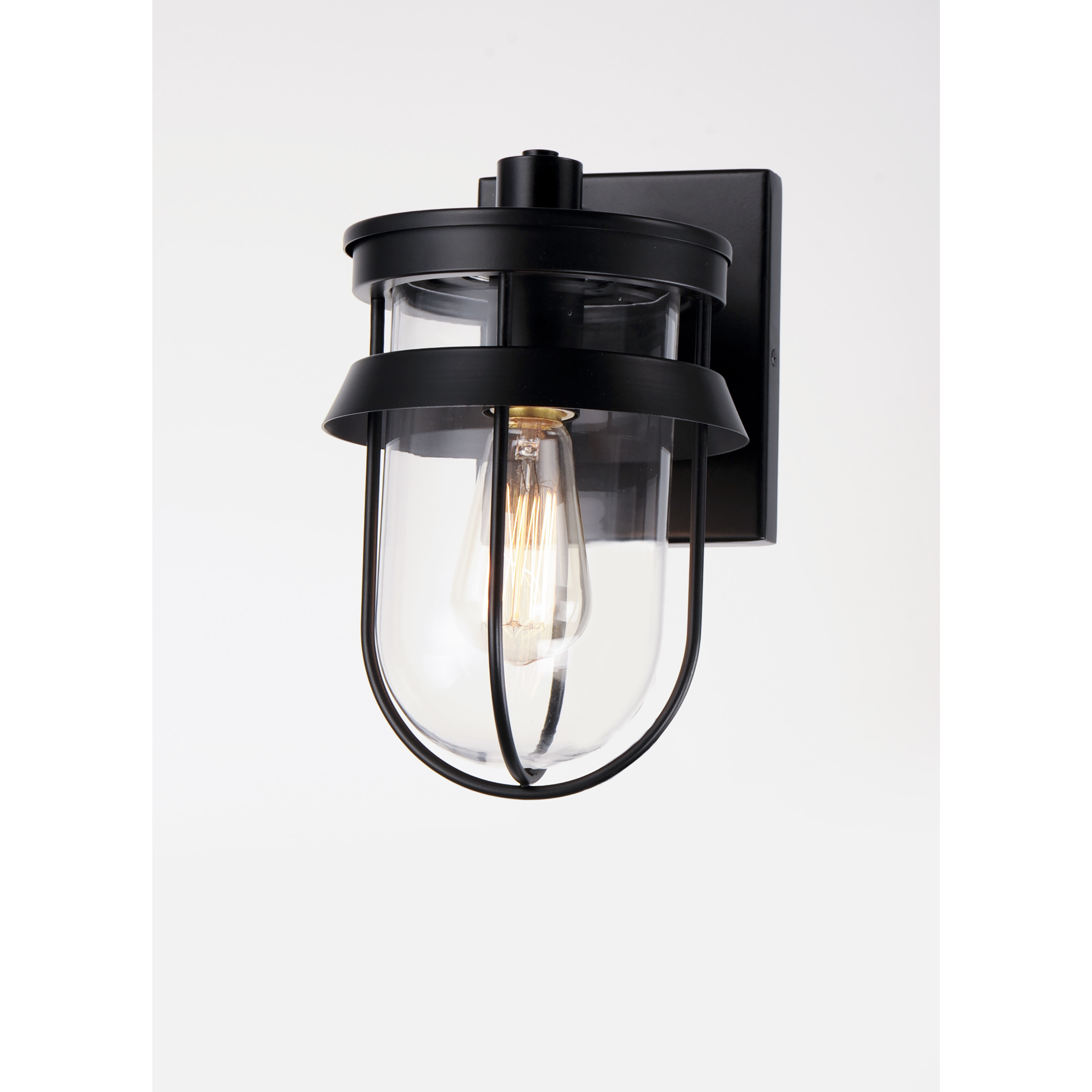Breakwater 1 Light 10 inch Black Outdoor Wall Sconce