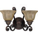 Symphony 2 Light 16 inch Oil Rubbed Bronze Wall Sconce Wall Light