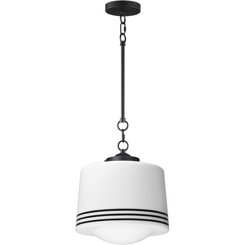 Eureka 1 Light 11.75 inch Black Single Pendant Ceiling Light