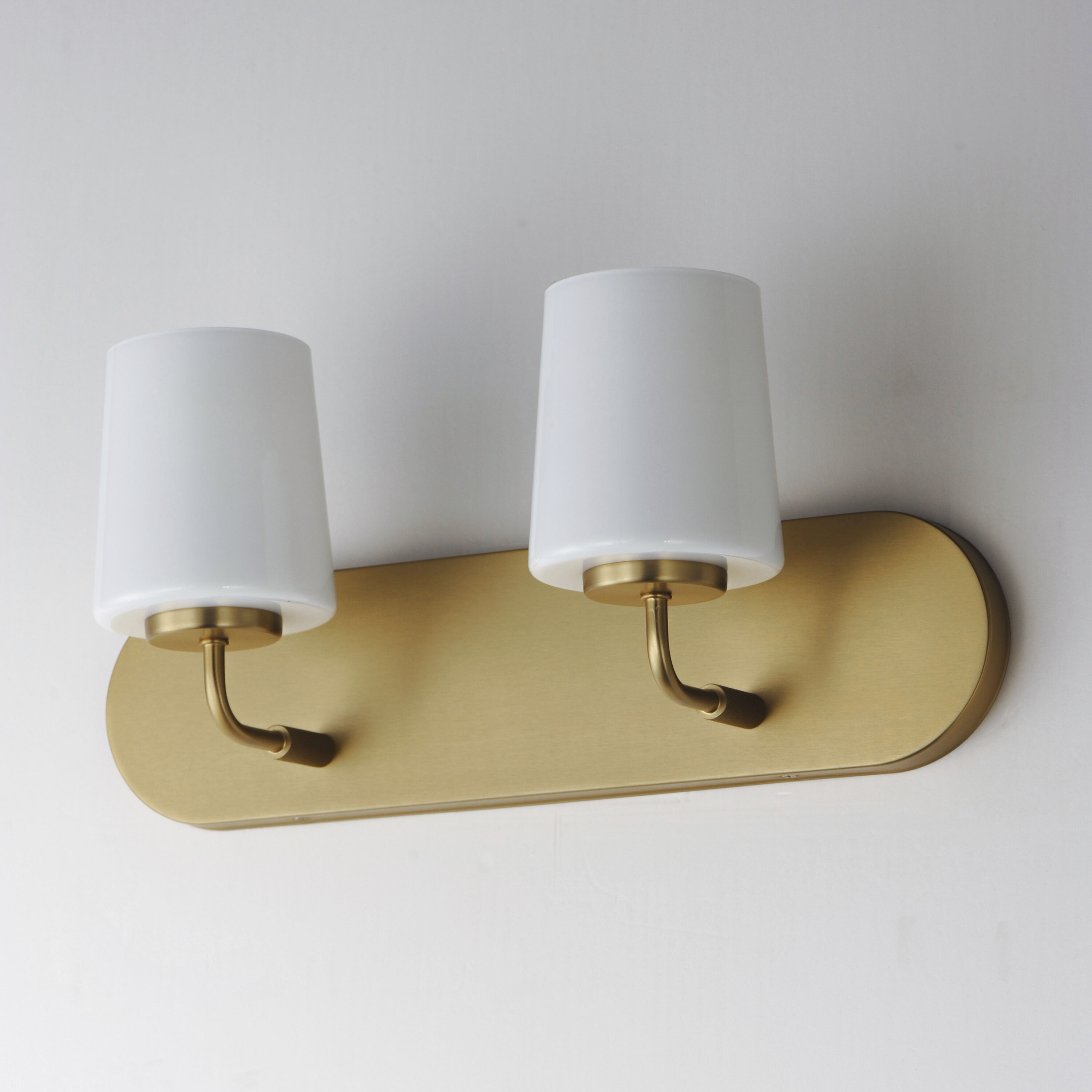 Durham 2 Light 18 inch Natural Aged Brass Bath Vanity Wall Light