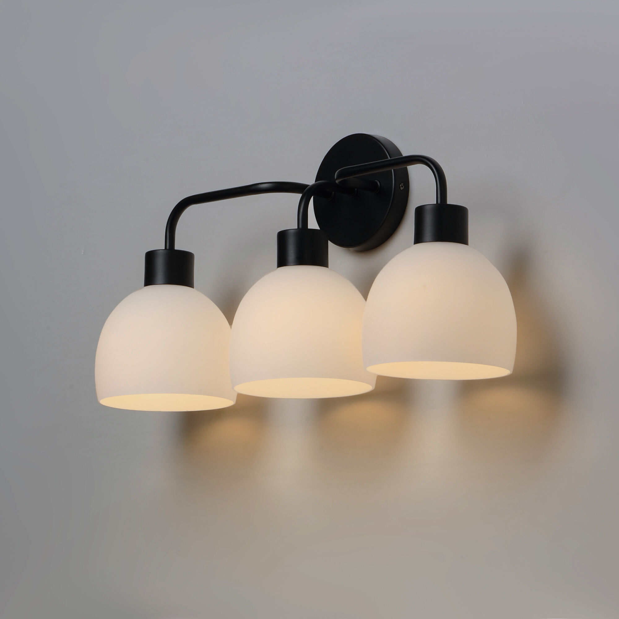 Coraline 3 Light 22 inch Black Bath Vanity Wall Light