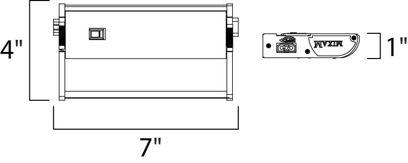 CounterMax MX-L120DC 120 LED 7 inch Metallic Bronze Under Cabinet
