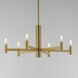 Emana 6 Light 25.5 inch Natural Aged Brass Chandelier Ceiling Light