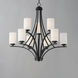 Deven 9 Light 32 inch Black Multi-Tier Chandelier Ceiling Light
