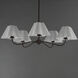Saxon 5 Light 37.5 inch Oil Rubbed Bronze Chandelier Ceiling Light