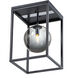 Fluid LED 9.75 inch Black and Polished Chrome Flush Mount Ceiling Light in Mirror Smoke