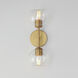 Knox 2 Light 17 inch Natural Aged Brass Wall Sconce Wall Light