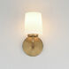 Durham 1 Light 4.75 inch Natural Aged Brass Wall Sconce Wall Light