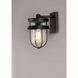 Breakwater 1 Light 10 inch Black Outdoor Wall Mount