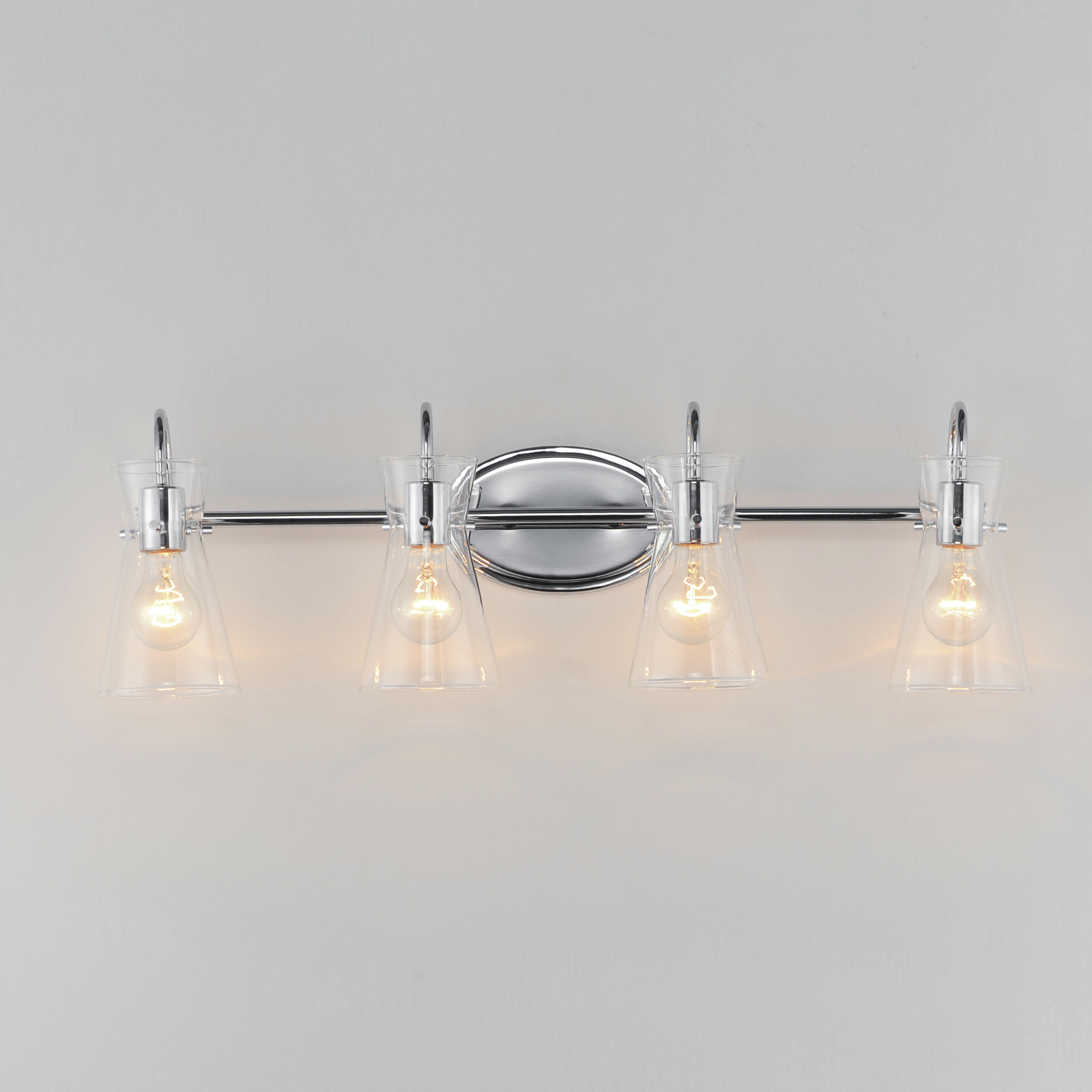 Ava 4 Light 30.7 inch Polished Chrome Bath Vanity Light Wall Light