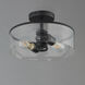 Livingston 2 Light 11.75 inch Black Flush Mount Ceiling Light
