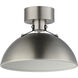 Dawn 1 Light 12 inch Satin Nickel Semi-Flush Mount Ceiling Light