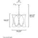 Trellis 4 Light 19.25 inch Weathered White Multi-Light Pendant Ceiling Light