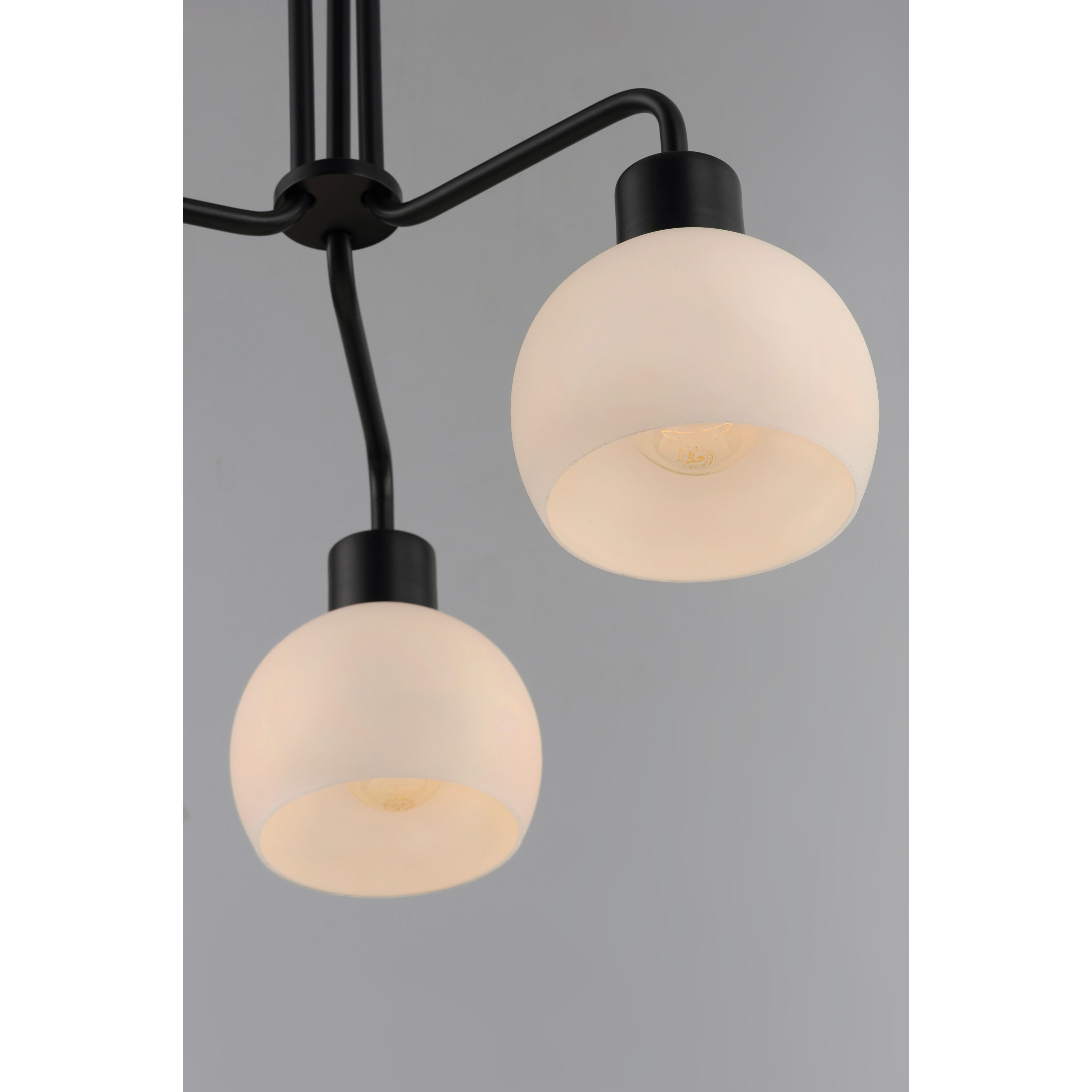 Coraline 3 Light 21 inch Black Chandelier Ceiling Light