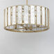 Miramar 4 Light 24.25 inch Capiz and Natural Aged Brass Single Pendant Ceiling Light