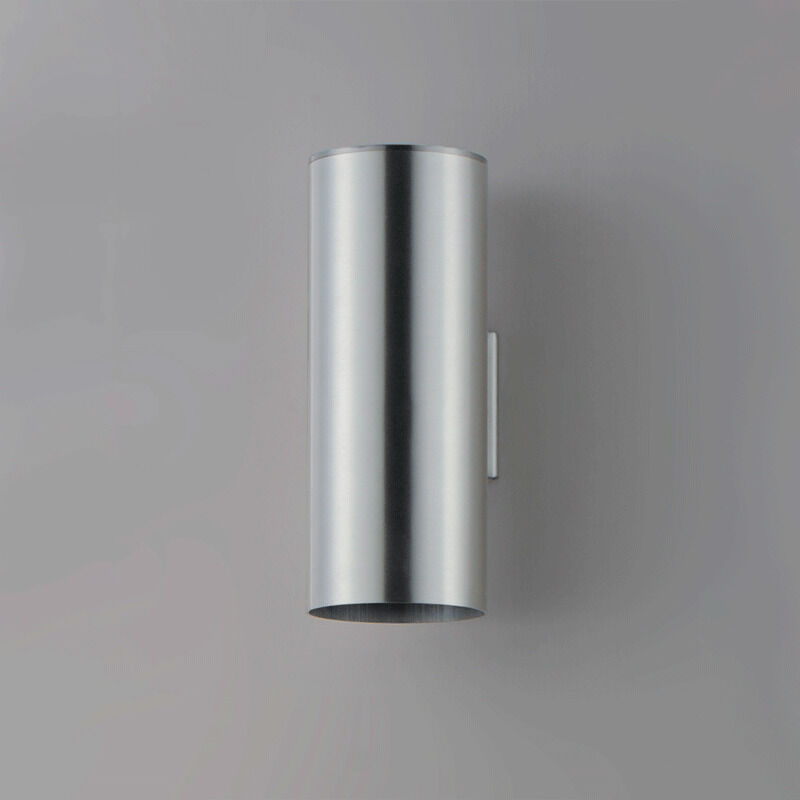 Outpost 2 Light 15 inch Brushed Aluminum Outdoor Wall Mount