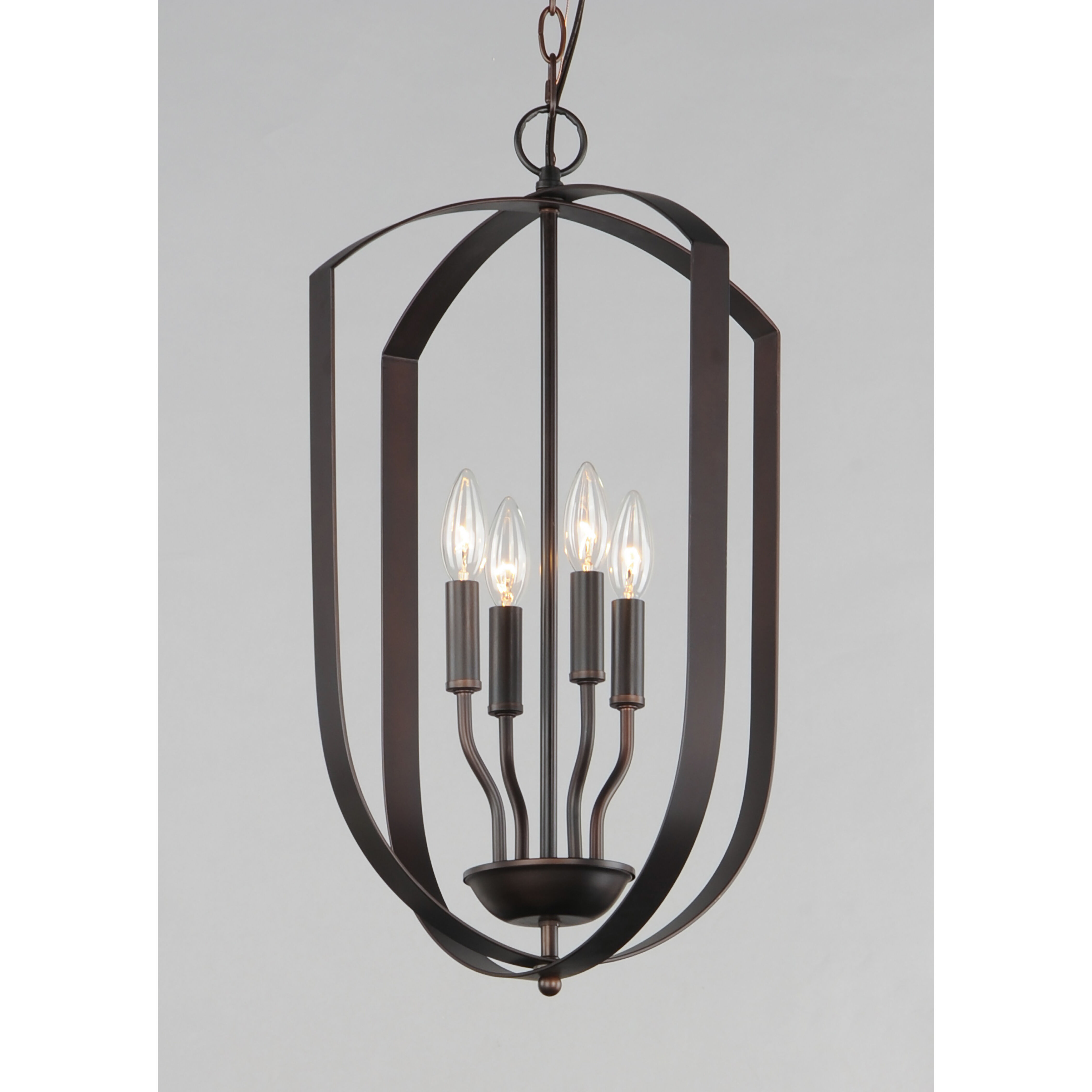 Provident 4 Light 14.5 inch Oil Rubbed Bronze Chandelier Ceiling Light