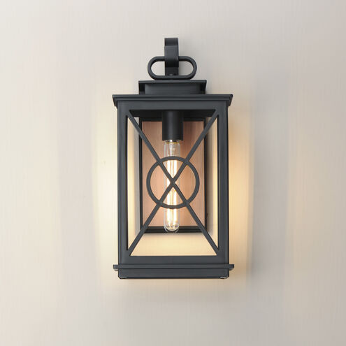 Yorktown VX 1 Light 17.75 inch Black and Aged Copper Outdoor Wall Mount