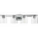 Scoop LED 29.5 inch Polished Chrome Bath Vanity Wall Light in Clear