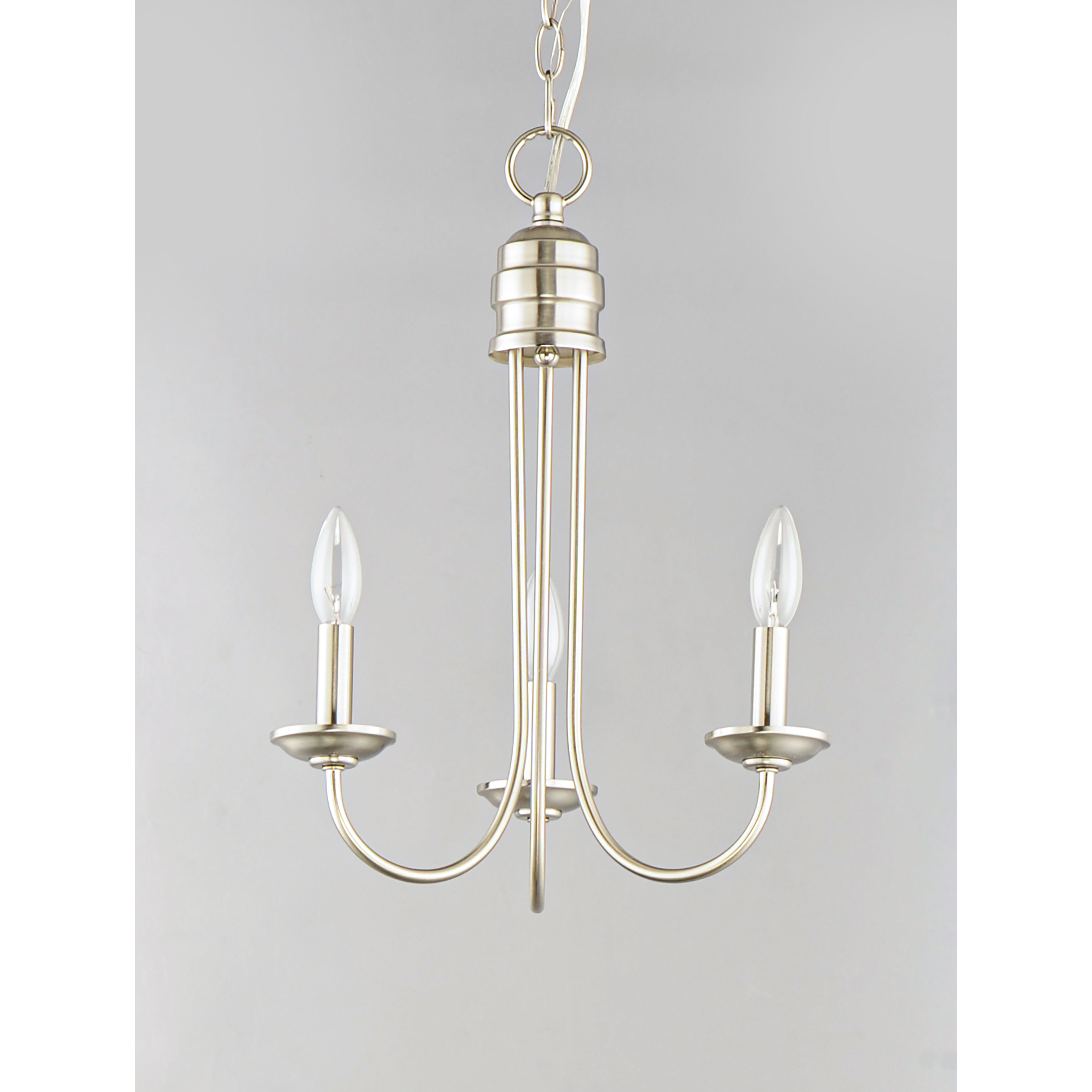 Logan 3 Light 16 inch Satin Nickel Multi-Light Pendant Ceiling Light