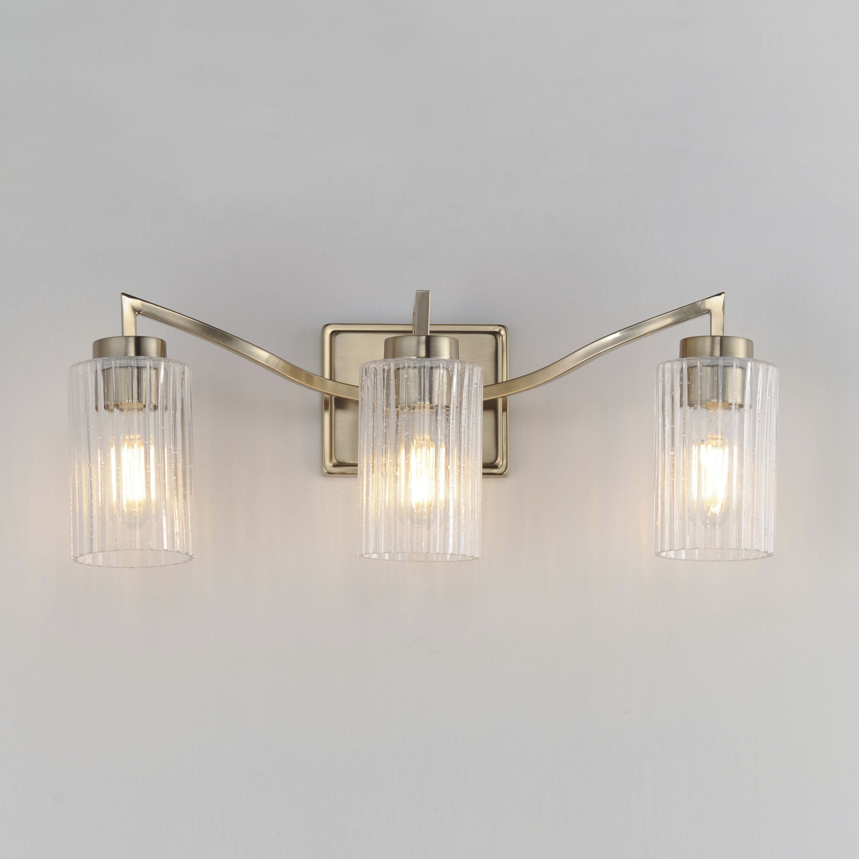 Rigata 3 Light 22.75 inch Satin Champagne Bath Vanity Wall Light