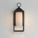 Aldous 1 Light 17.25 inch Black Outdoor Wall Mount