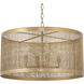 Hatcher 4 Light 24 inch Gold Suspension Pendant Ceiling Light