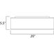 Prime LED 20 inch Satin Nickel Flush Mount Ceiling Light