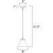 Aurora 1 Light 8 inch Satin Nickel Mini Pendant Ceiling Light