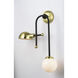 Mingle LED Wall Sconce Wall Light in Bronze/Satin Brass