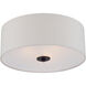 Bongo 3 Light 18 inch Oil Rubbed Bronze Flush Mount Ceiling Light