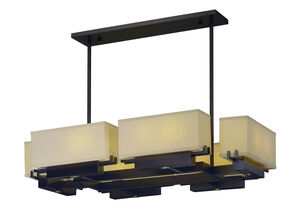 Esquire LED 41 inch Dark Bronze Linear Pendant Ceiling Light