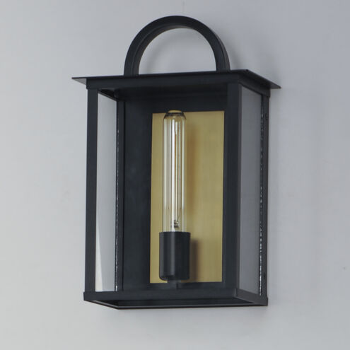 Manchester 1 Light 14 inch Black Outdoor Wall Mount