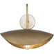 Denarii 1 Light 16 inch Natural Gold Wall Sconce Wall Light
