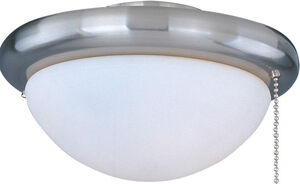 Basic-Max 1 Light Incandescent Satin Nickel Ceiling Fan Light Kit