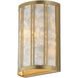 Miramar 1 Light 7 inch Capiz and Natural Aged Brass ADA Wall Sconce Wall Light