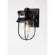 Breakwater 1 Light 10 inch Black Outdoor Wall Mount