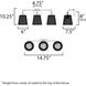 Baja 3 Light 24.25 inch Dark Bronze Bath Vanity Wall Light