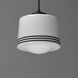 Eureka 1 Light 11.75 inch Black Single Pendant Ceiling Light