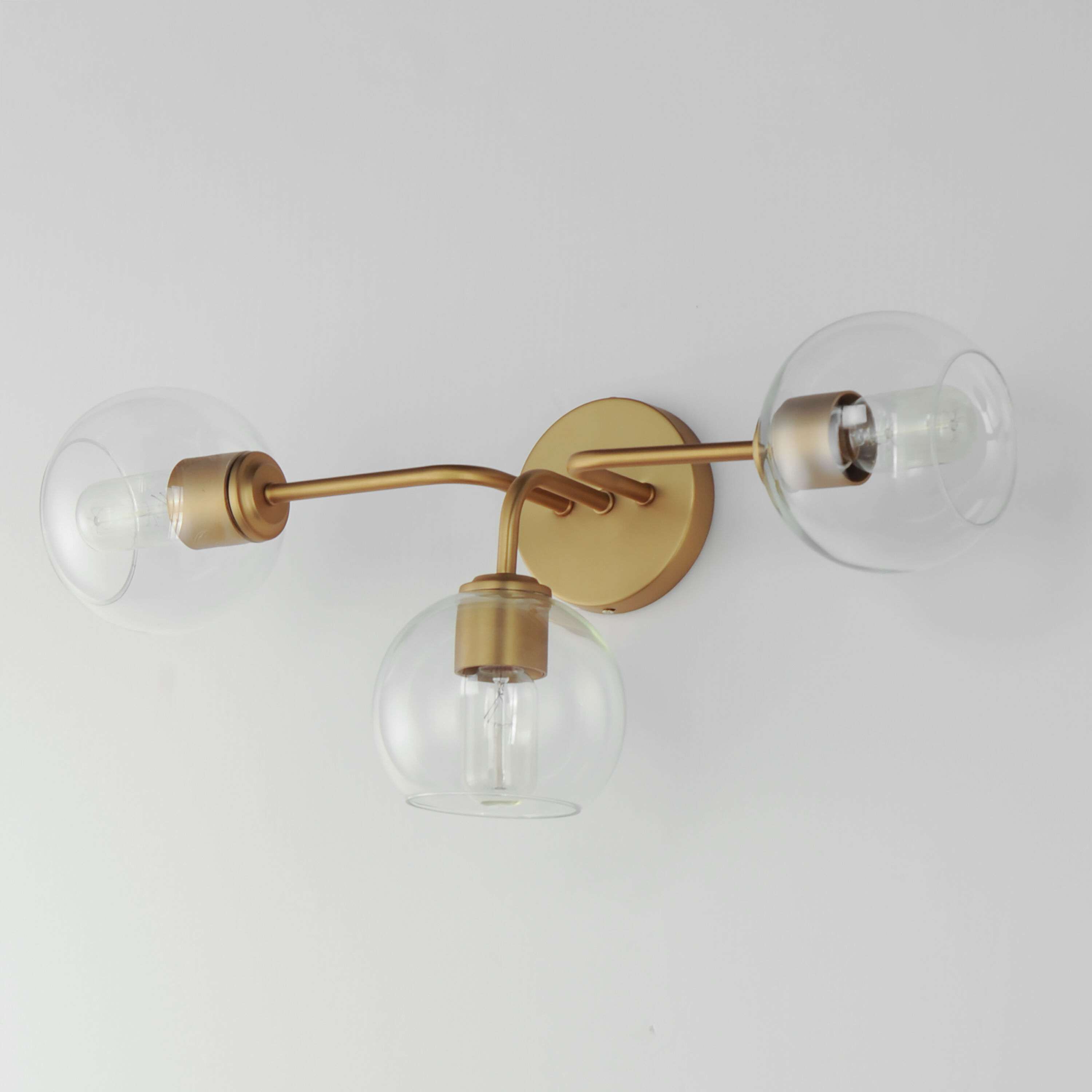 Knox 3 Light 24.25 inch Natural Aged Brass Bath Vanity Light Wall Light
