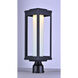 Salon LED 19.5 inch Black Outdoor Pole/Post Mount in Satin White
