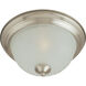 Essentials - 583x 1 Light 11.5 inch Satin Nickel Flush Mount Ceiling Light