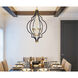 Crest 6 Light 26 inch Oil Rubbed Bronze/Antique Brass Chandelier Ceiling Light