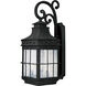 Nantucket 4 Light 32 inch Country Forge Outdoor Wall Mount