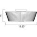 Finesse 3 Light 13.25 inch Satin Nickel Flush Mount Ceiling Light