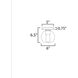Knox 1 Light 6 inch Black Flush Mount Ceiling Light