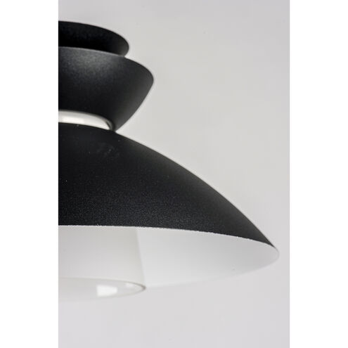 Nordic 1 Light 14 inch Black Single Pendant Ceiling Light